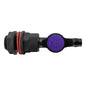 3/4 inch irrigation valve with 13mm barbed outlet and black connection fittings