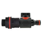 Water butt kit 3/4" inline quick connector valve, black body with red pull seal