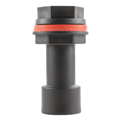 Black 1/2" BSPM-F extension with orange seal ring and embossed connector area