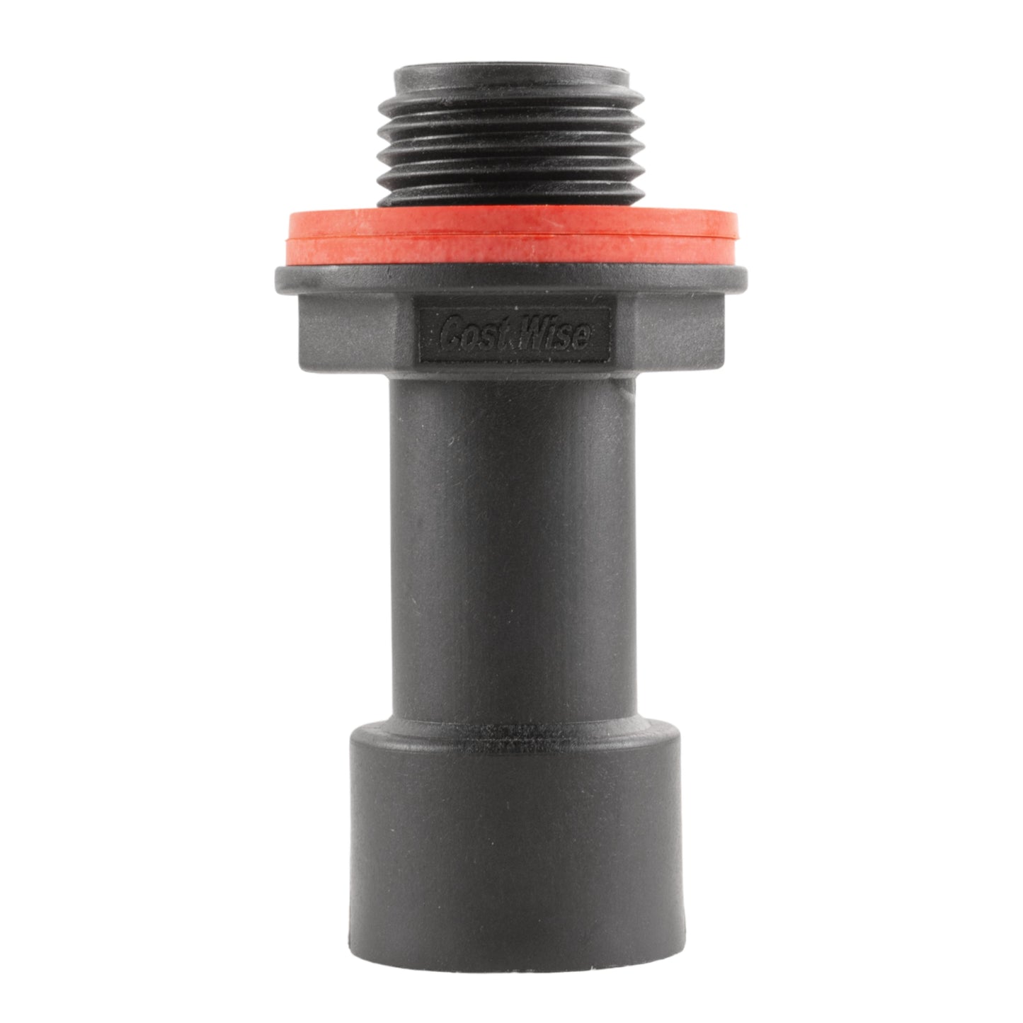 1/2" BSPM-F water butt extension with orange seal ring and visible male threads