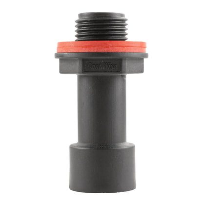 1/2" BSPM-F water butt extension with orange seal ring and visible male threads