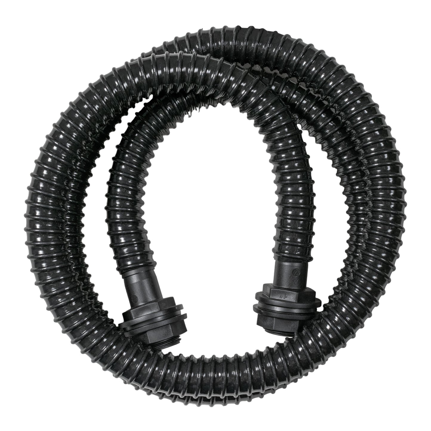 32-mm Verbindungsschlauch mit zwei schwarzen Schlauchclips