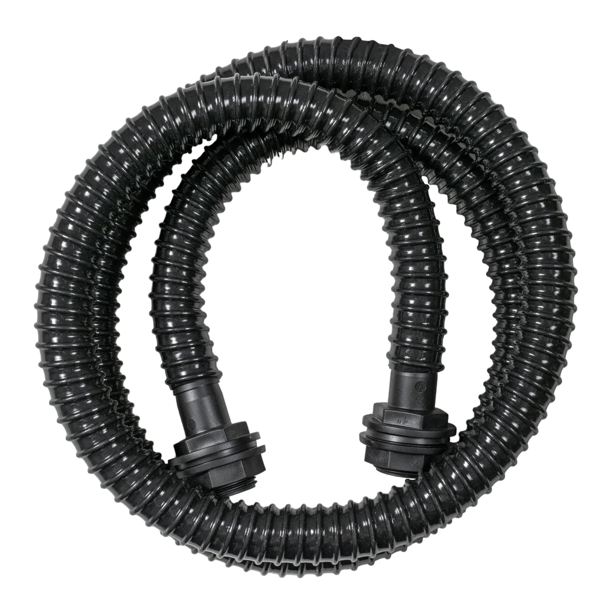 32-mm Verbindungsschlauch mit zwei schwarzen Schlauchclips