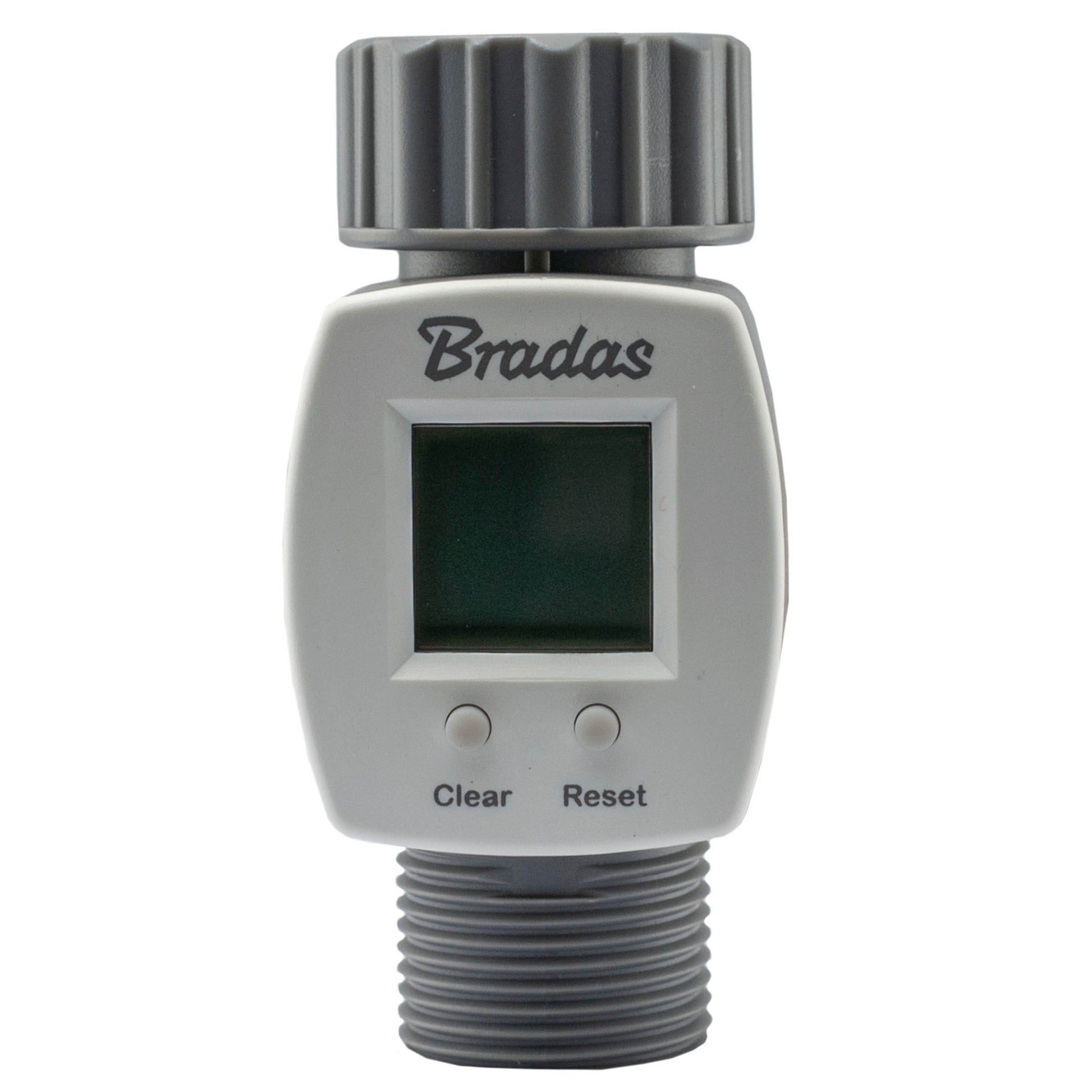 Water Flow Meter 3/4" BSPM-F with LCD display and Clear/Reset buttons
