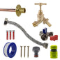 Messing-Drahtdorn-Hahn Standard-Kit mit limefarbenem Schlauchanschluss und Fittings