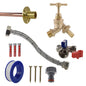 Messing-Drahtdorn-Hahn Standard-Kit mit grauem Schlauchanschluss und Formteilen