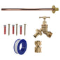 Brass Quick Connect Basic Tap Kit with brass quick-connect and blue hose adaptor