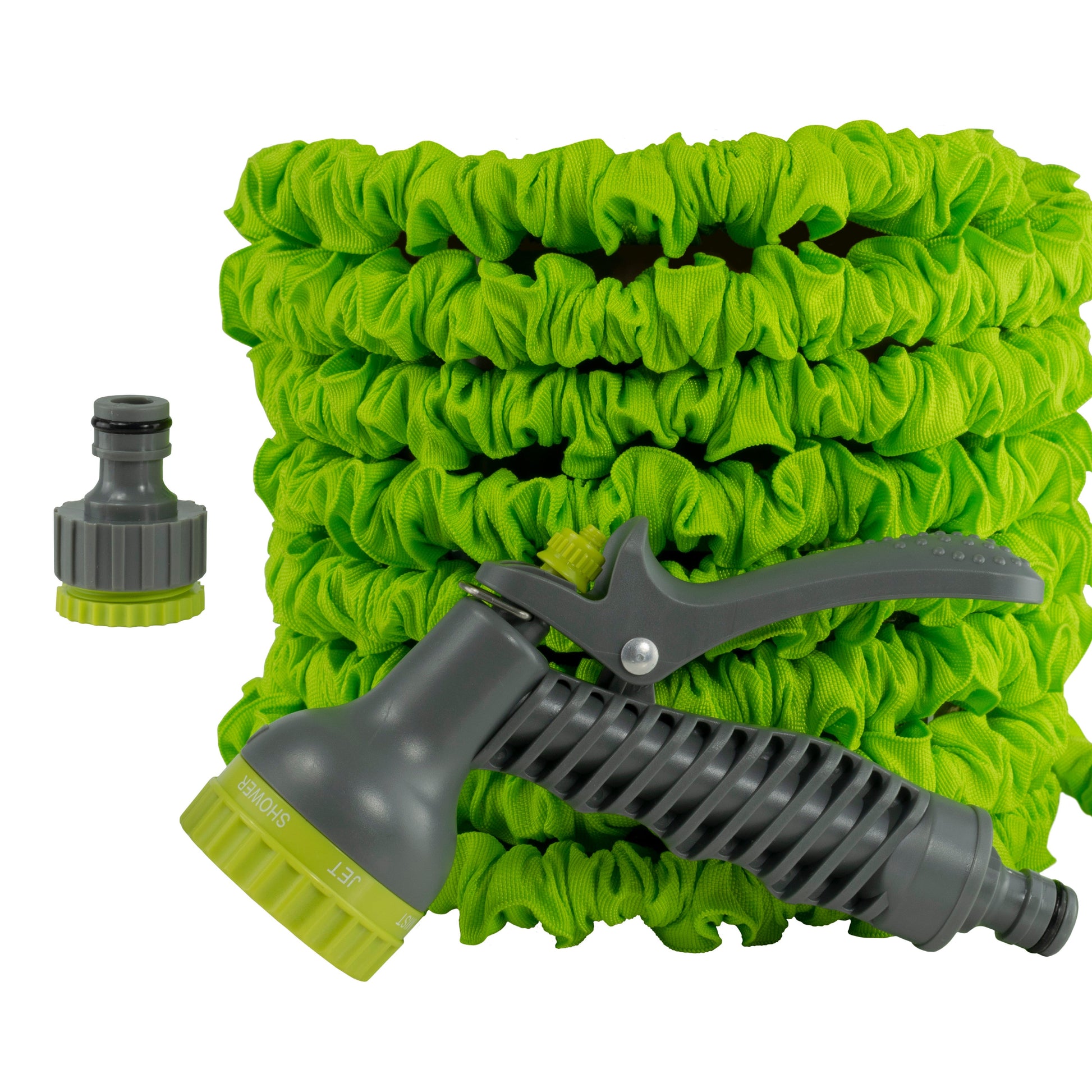 Lime expanding hose with spray gun and quick connector