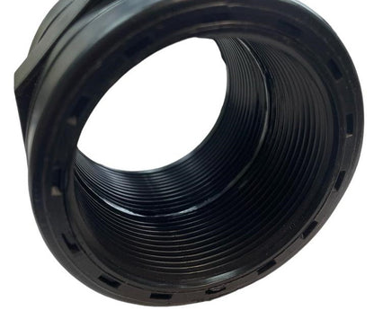 PP Socket 2" BSPF—black socket coupling with external screw threads
