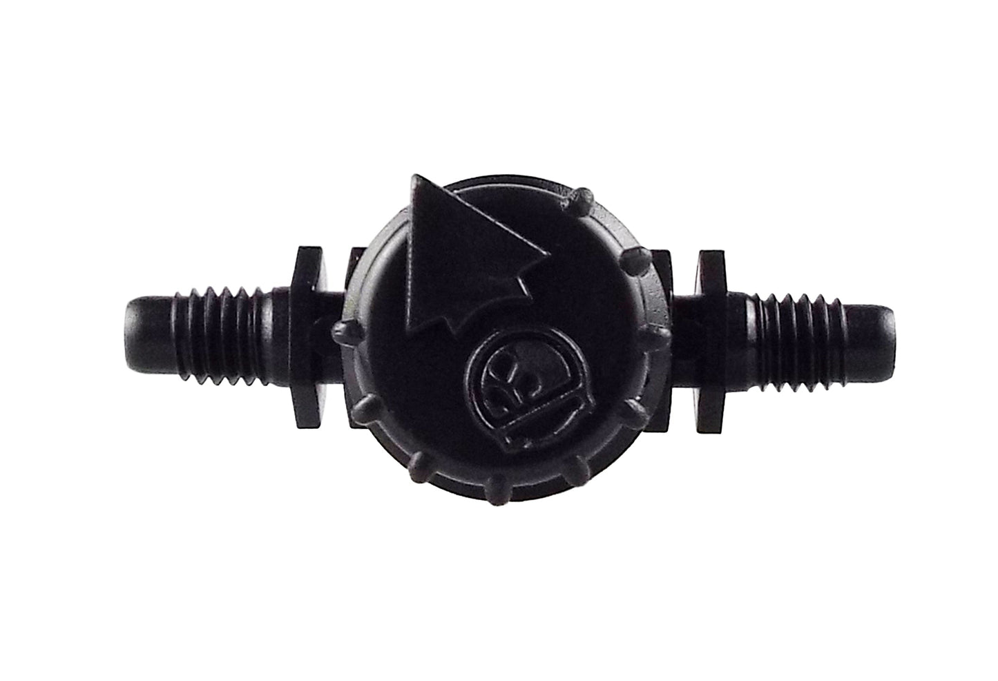 Vari-Flow valve with front logo and 10-32 UNF threaded shafts, black