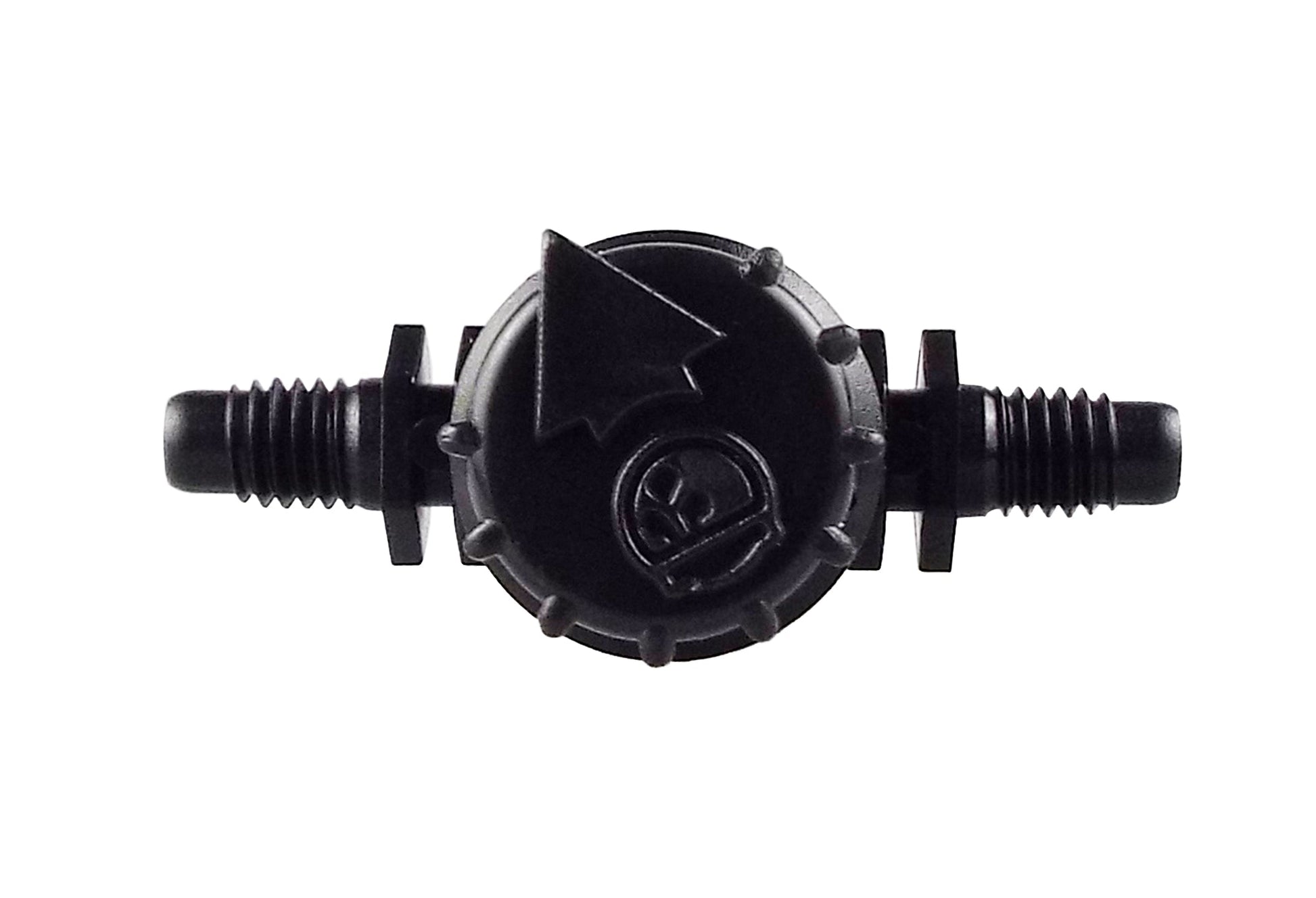 Vari-Flow valve with front logo and 10-32 UNF threaded shafts, black