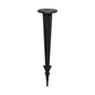 Large weed control fabric plastic fixing peg, black, pointed anchor