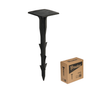 Large 12cm plastic fixing peg for weed control, black