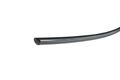 Black round strimmer line end piece with dark tip, 1.6mm