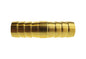 Brass straight joiner fitting, 12.5mm, cylindrical with threaded sections