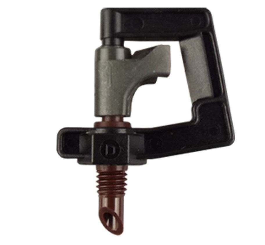 Rotor Spray™ 0.9mm brown base spray nozzle with black rotor guard
