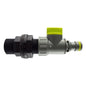 Drain kit plug fitting with 3/4" threads, grey body and lime green cap