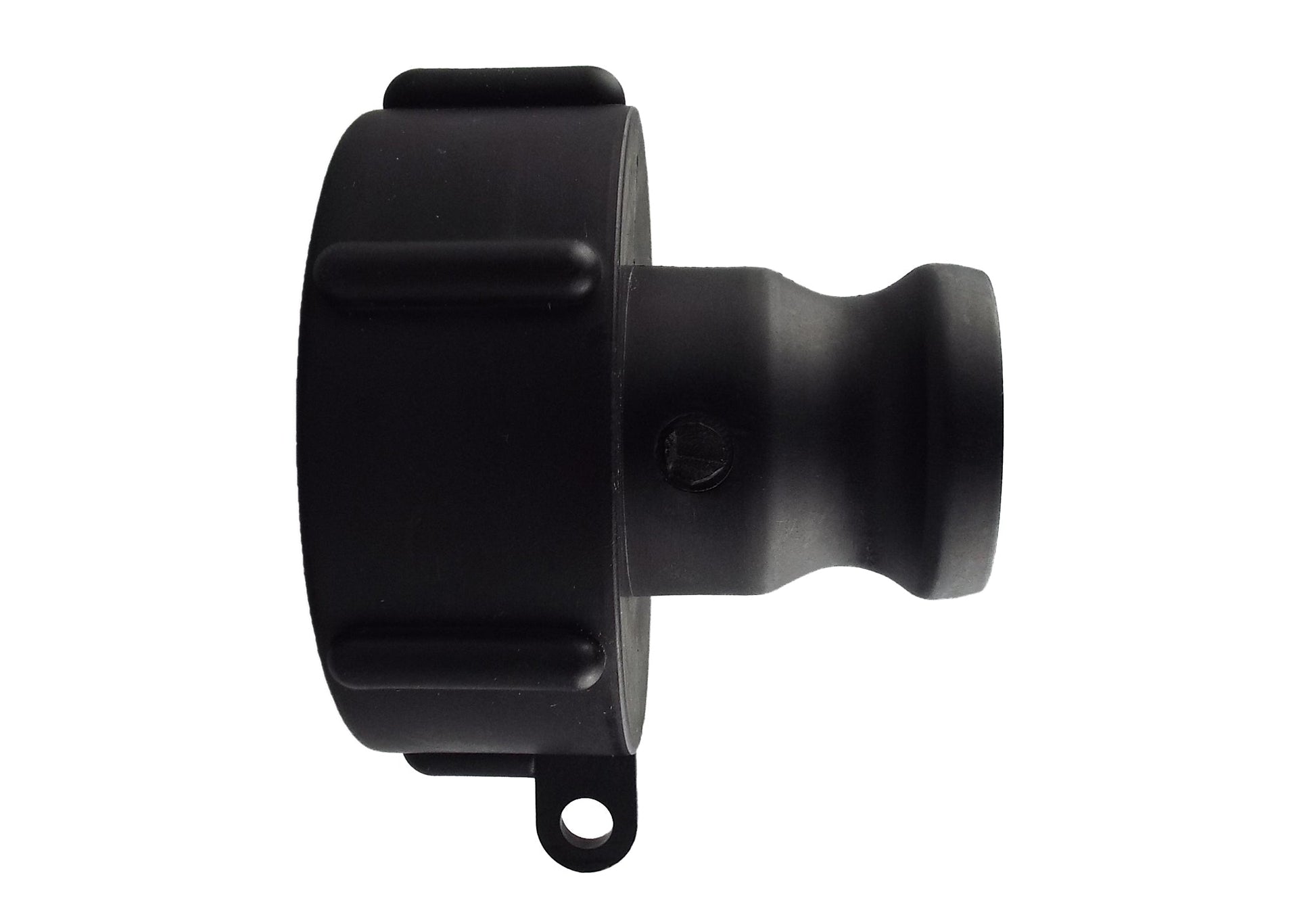 IBC Camlock 1" Type C, Seitenansicht mit Befestigungsöse