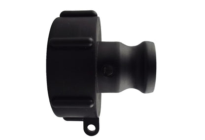 IBC Camlock 1" Type C, Seitenansicht mit Befestigungsöse