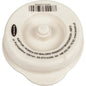 Rubber cap 75mm with central plug, white