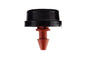 Black and red button micro irrigation dripper, 2 L/h outlet