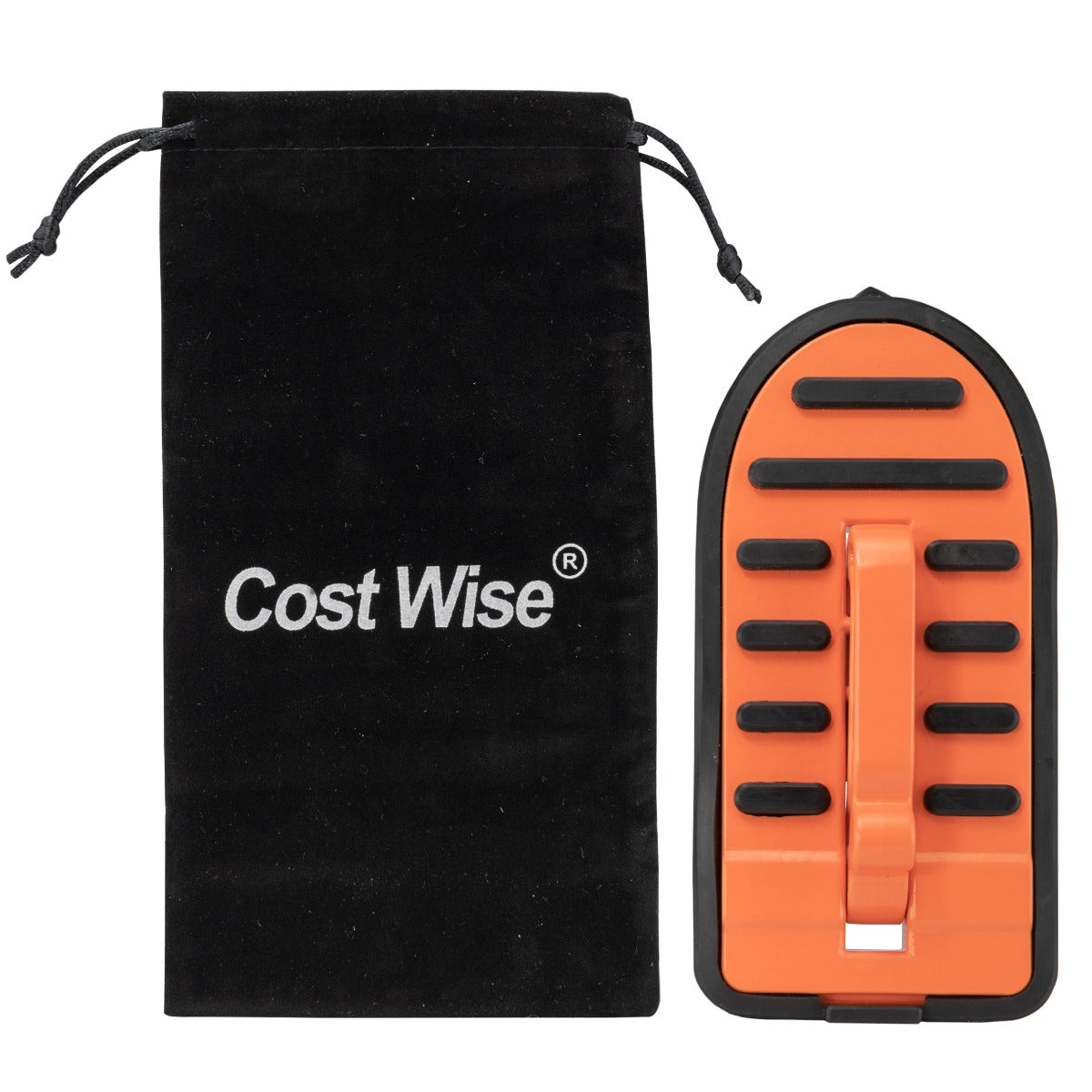 Orange car door step Type C with black carrying pouch