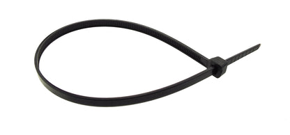Black cable tie loop with locking head