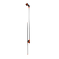 Garden Shower on Stake with orange shower head and metal spike stake