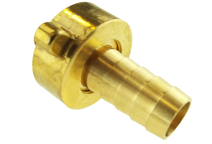 Brass adaptor with male threaded section, 1.25" BSPF to 32mm