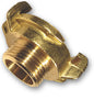 Claw brass 3/8" BSPM fitting with barbed claw grips and male thread