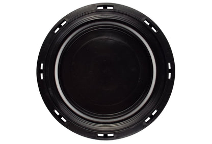 IBC blanking lid underside with black plastic ring and white gasket seal
