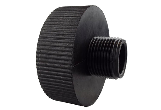 IBC Tank Adapter S60x6 weiblich / 1/2" BSP männlich, geriffelte Kappe