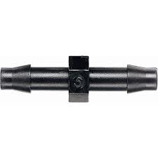 Micro Joiner Connector 4.5mm barb, black connector with central locking block