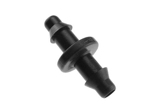 4.5mm micro joiner with barbed ends, tapered series, black plastic fitting