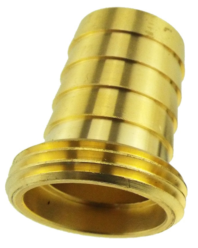 Brass adaptor 3/4" BSPM to 15mm, close-up of female threaded opening