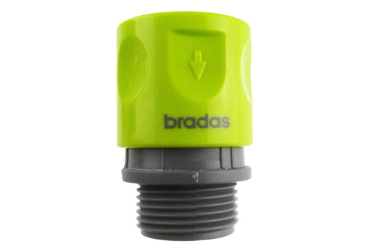 Weiblicher 3/4" BSPM-Gewindeanschluss, limegrün mit grauem Gewinde