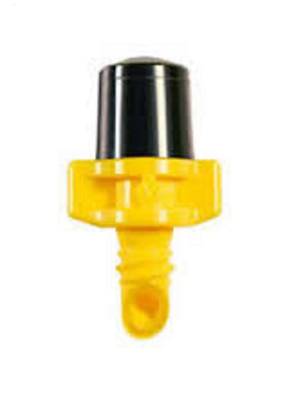 Single micro spray jet fitting: yellow base with black top