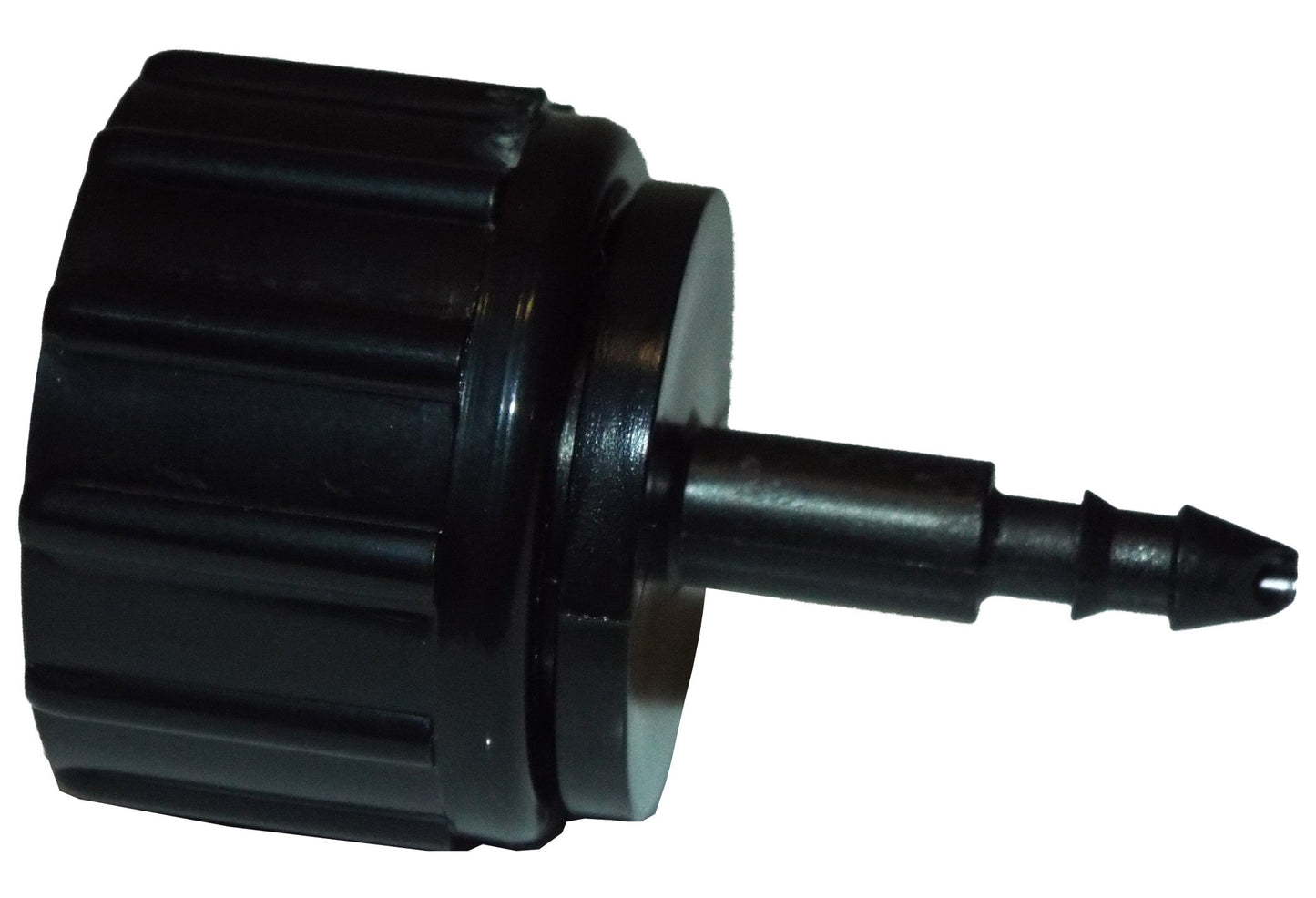 Black tap connector with 3/4" BSPF threaded connection
