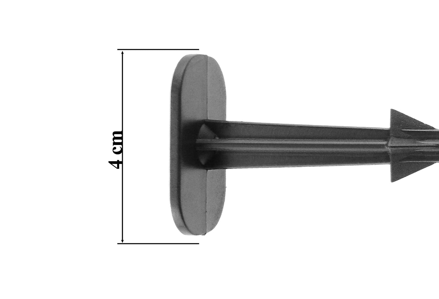 4 cm weed fabric fixing peg with round head and barbed shaft
