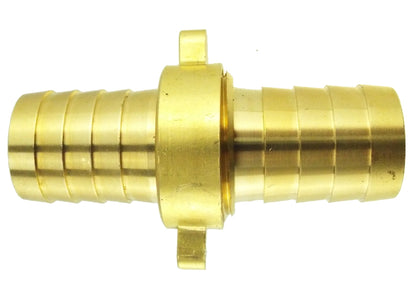 Brass 13mm pipe swivel joiner, central hub with threaded end ports