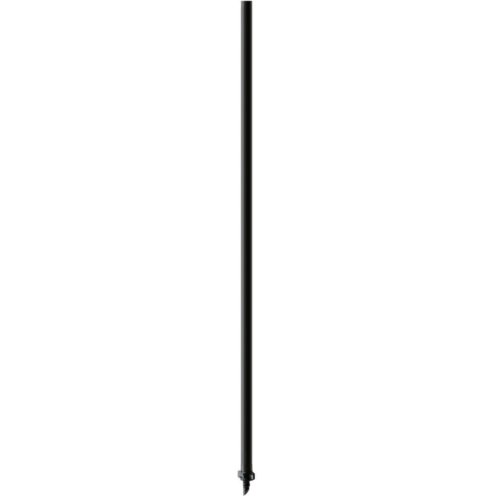 Rigid riser 300 mm with quick thread adaptor, black metal tube