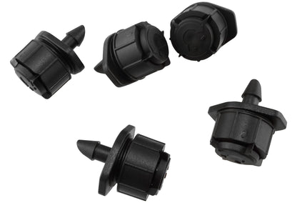 Antelco Shrubbler 180° adjustable flow barb, black 4 mm with multiple views