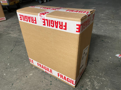 Versandkarton mit „FRAGILE“-Aufdruck, Verpackung für 6er-Set Glas-Demijohns