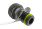 3/4" BSPM male tap connector, grey with lime-green seal ring and male thread