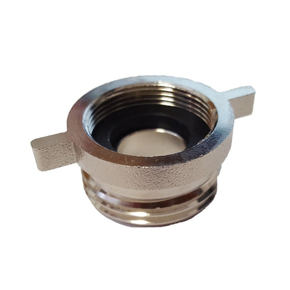 Kitchen tap adaptor with female fine thread and cross handle for connection