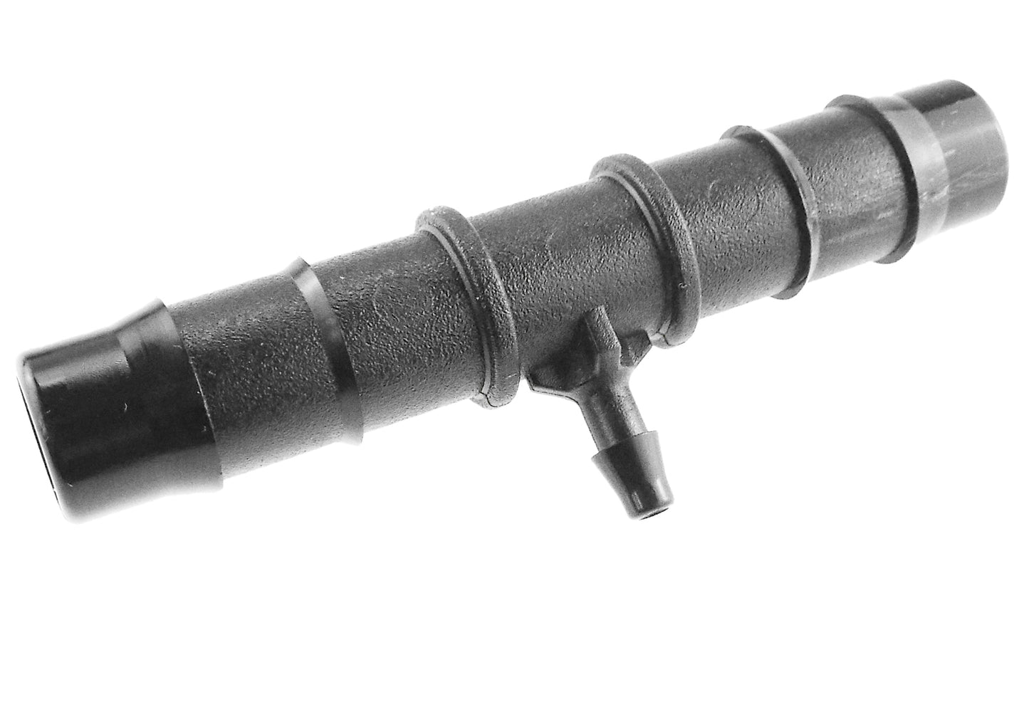 Tee Connector 14mm-4mm, Barbed Anschluss mit seitlichem Abgang am T-Stück