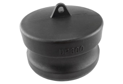 Camlock DP 3/4" end fitting, black cap with DP300 marking