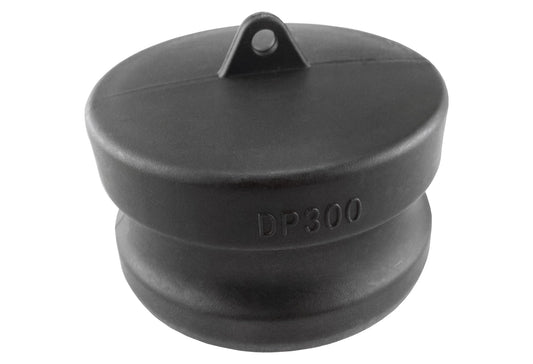 Camlock DP 3/4" end fitting, black cap with DP300 marking