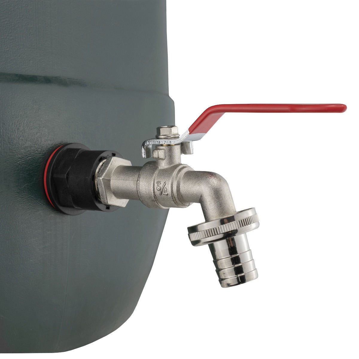 Water Butts kit 3/4" lever tap outlet, 3/4" barb fitting