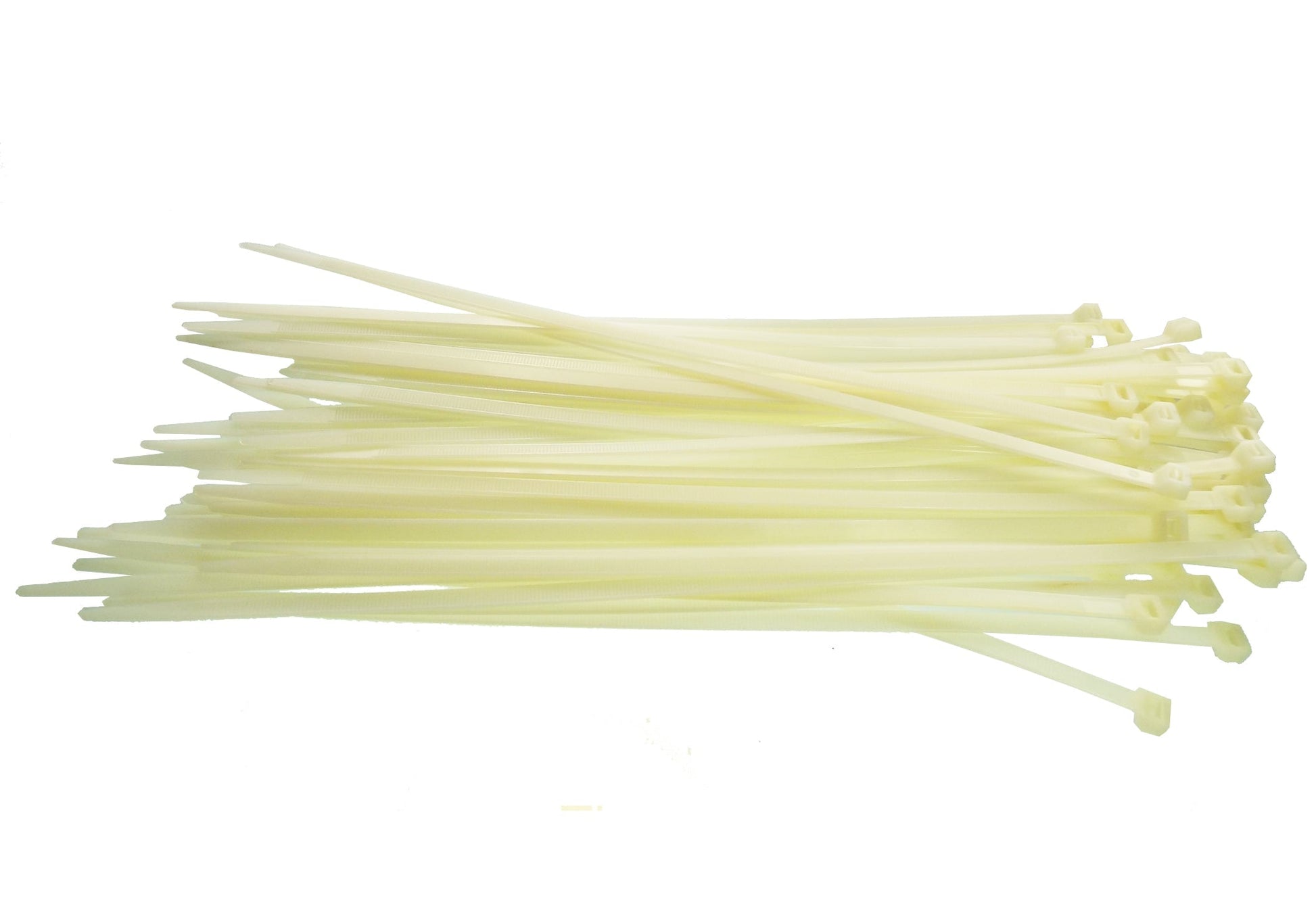 Light green cable ties bundle with locking heads, 2.5mm x 200mm zip ties